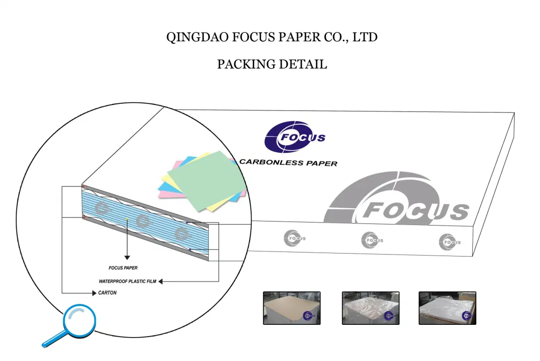 Blue Image, Black Image, Top Grade of Carbonless Paper/NCR Paper/Jumbo Reels