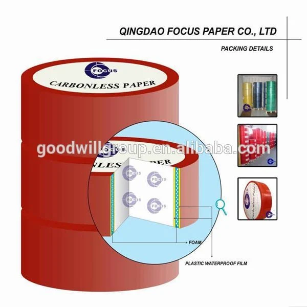 Blue Image, Black Image, Top Grade of Carbonless Paper/NCR Paper/Jumbo Reels