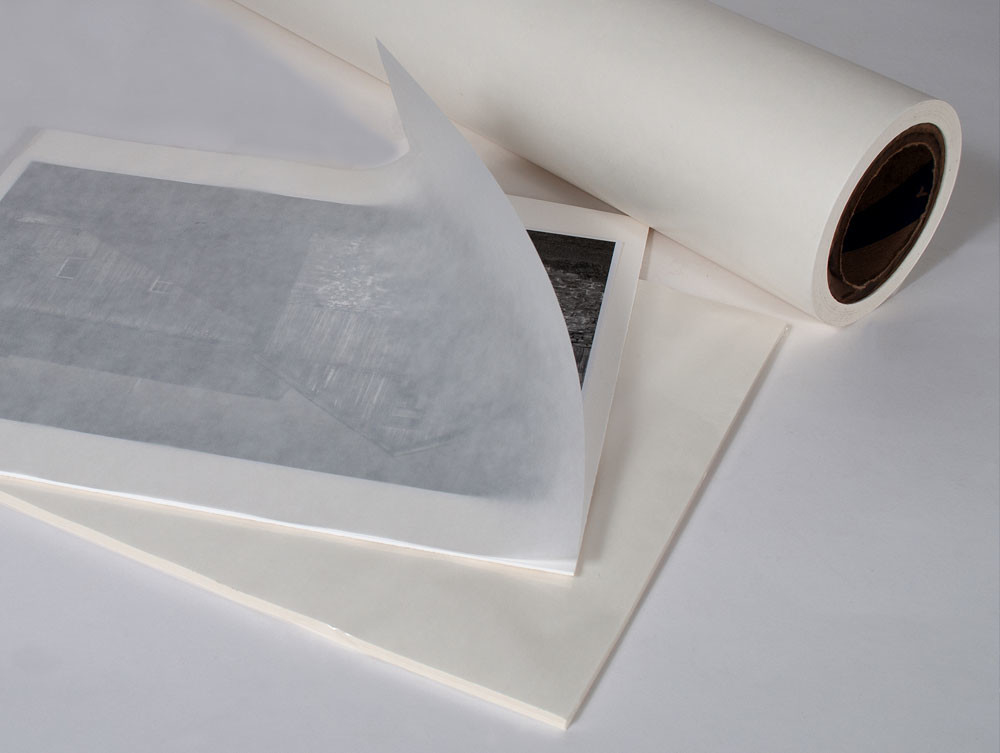 57gsm 60gsm Glassine Paper Blue Release 0.046mm White Self Adhesive