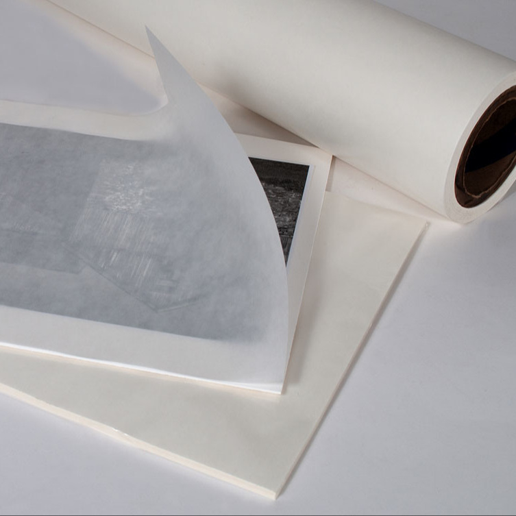 57gsm 60gsm Glassine Paper Blue White Release 0.046mm White Self Adhesive