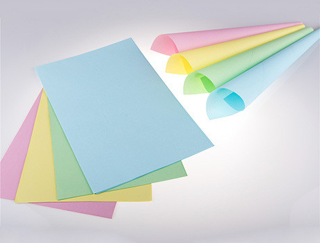 100% Virgin Wood Pulp Blue Image Carbonless Invoice Paper A Grade 5 Plys