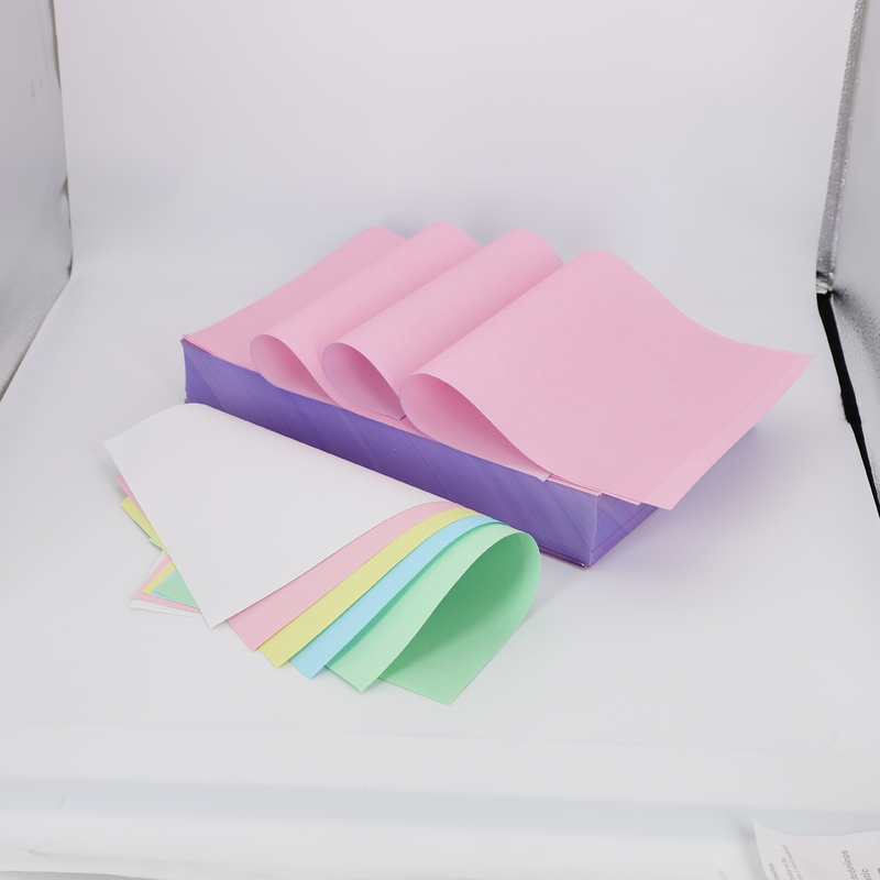 CB/CFB/CF NCR Paper 100% Wood Pulp Blue Black Image Carbonless Paper 55gms