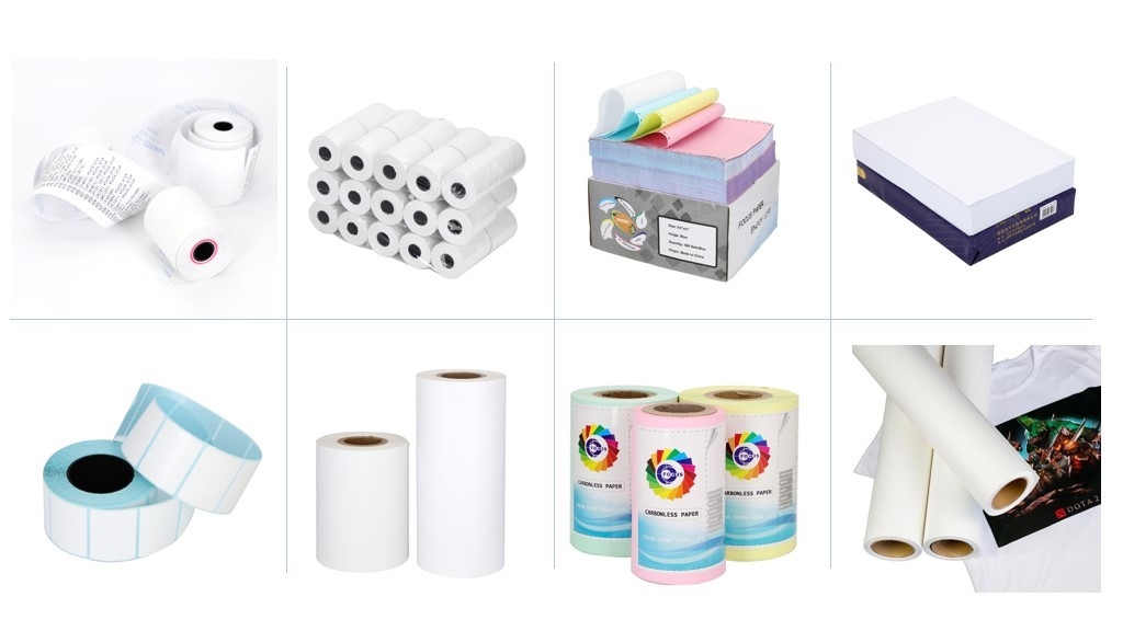 Good Whiteness Jumbo Roll Thermal Paper 70/72/75/76gsm For Printing