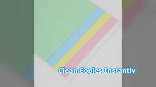 एनसीआर पेपर: कार्बन रहित प्रतियों को तुरंत साफ करें