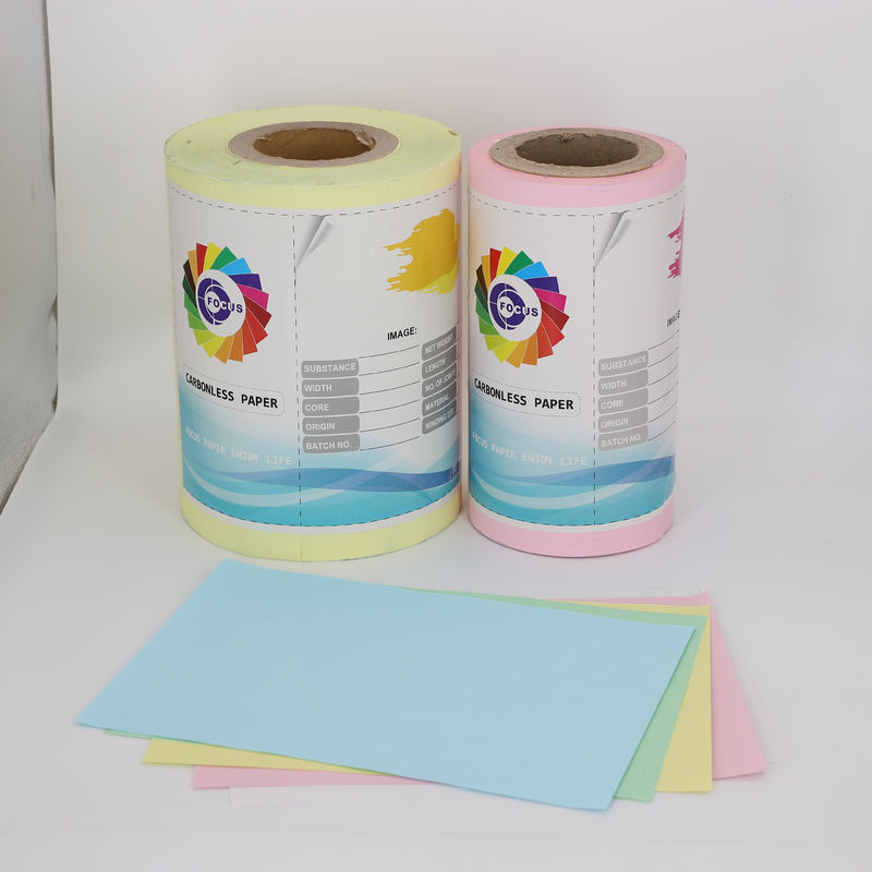 100% Virgin Wood Pulp NCR Paper for Invoice Printing 75gsm Using