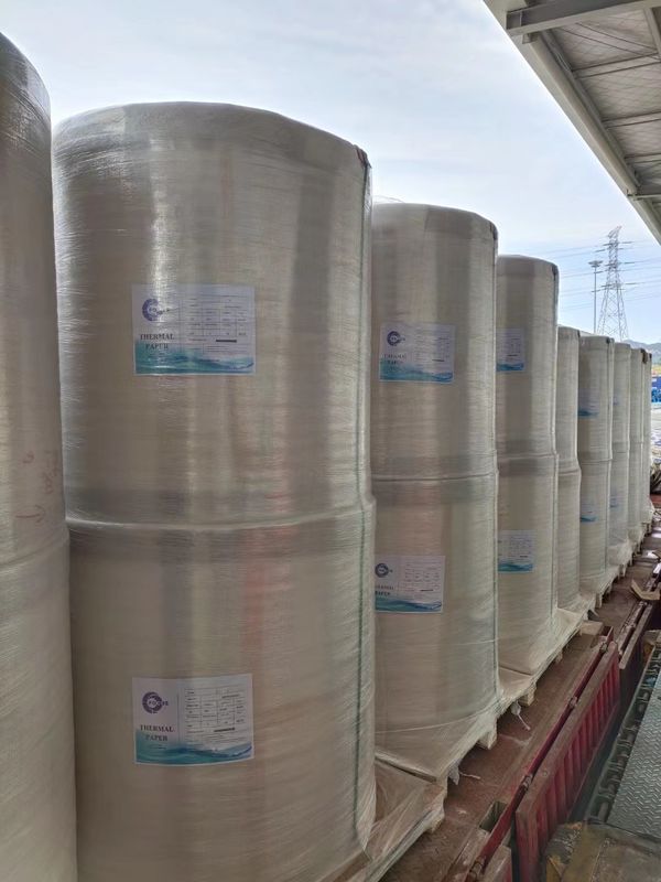 BPA Free 55gsm 520/640/795/800/1035MM Black Image Office Paper Thermal Paper Jumbo Roll