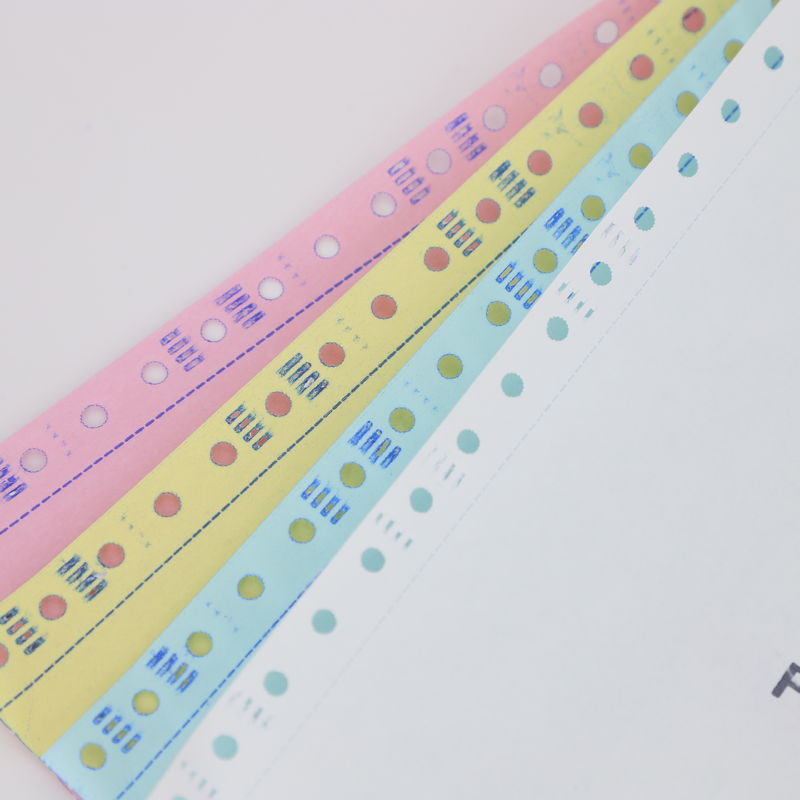 FSC Virgin wood pulp Clear image CB/CFB/CF 5 plys  Carbonless/non-carbon/self copy Paper For Continuous Bill