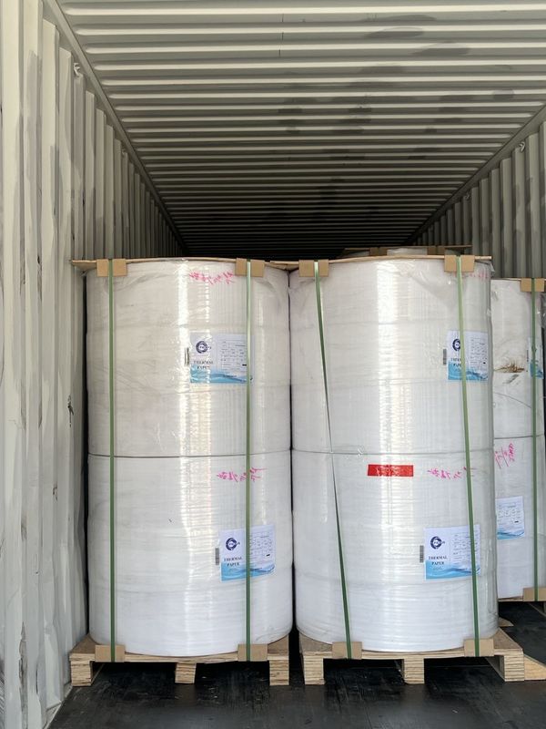 BPA Free 55gsm 520/640/795/800/1035MM Black Image Office Paper Thermal Paper Jumbo Roll