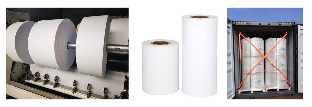 45-80gsm Weight Various Sizes POS Thermal Paper Roll  100% Virgin Wood Pulp