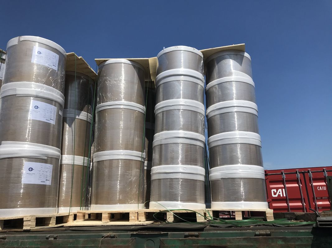 100% Virgin Wood Pulp Carbonless Paper Blue / Black Image Jumbo Roll