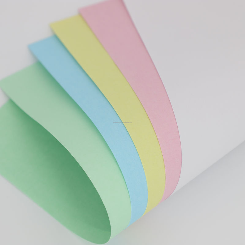 Superior NCR Paper For Continuous Form Printing 100% Virgin Wood Pulp Various Sizes And Colors