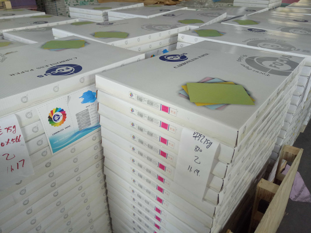 Chinese Brand 100% Imported Virgin Wood Pulp Carbonless Paper Colorful NCR Sheets High Stiffness