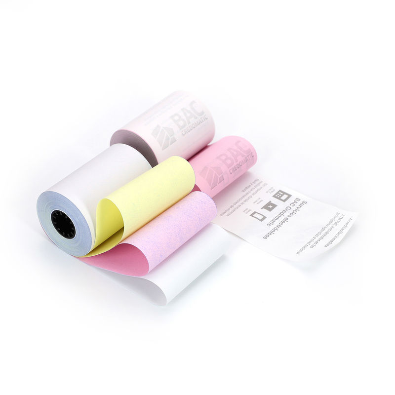 NCR Paper carbonless copy paper enabling document duplication for business forms and receipts with instant clean copies