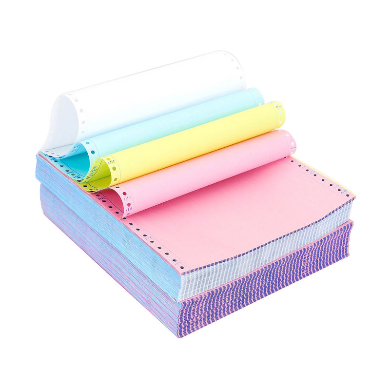 Customized Wood Pulp Smooth Invoice Receipt 5 Plys NCR Paper Sharp Image