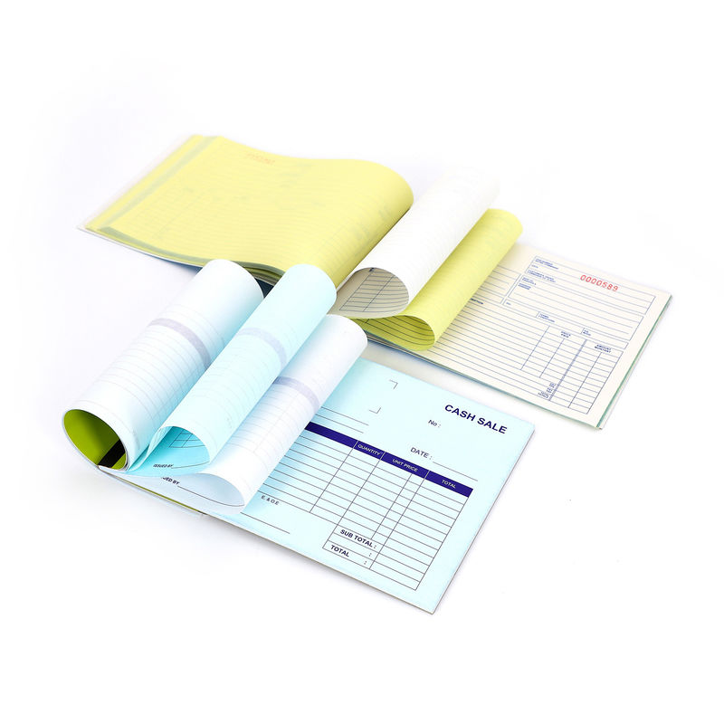 Customized Wood Pulp Smooth Invoice Receipt 5 Plys NCR Paper Sharp Image